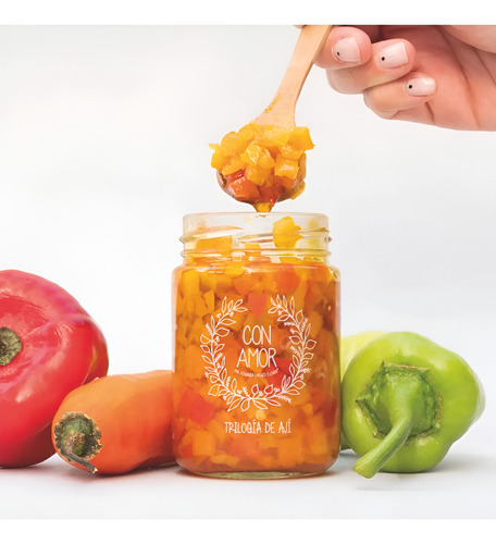 Trilogia De Aji 130g - Conserva De Ají - Con Amor