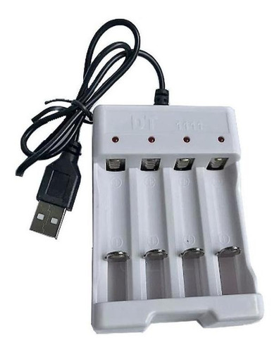 Cargador De Pilas Aa Aaa Usb Para 4 Pilas