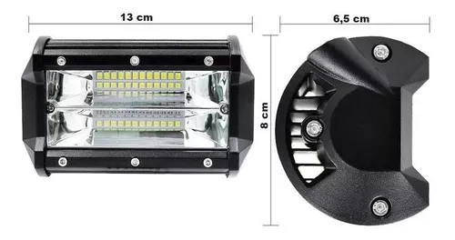 GENERICO Pack X10 Focos Led Para Autos 42w Neblinero Barra Led 4x4