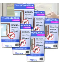 Comprar 6 Tela Mosquiteira Janela Velcro Inseto Mosquito Pernilongo Cor Branco Magnow