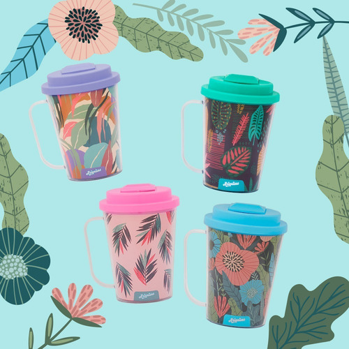 Imagen 2 de 5 de Taza Térmica Jarro Térmico Vaso Mug Tipo Starbucks Mujer