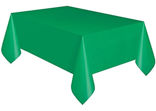 Mantel De Plástico Verde, 108  X 54