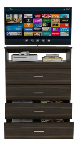 Comoda Z-80 Tv40 4 Cajones - Habano