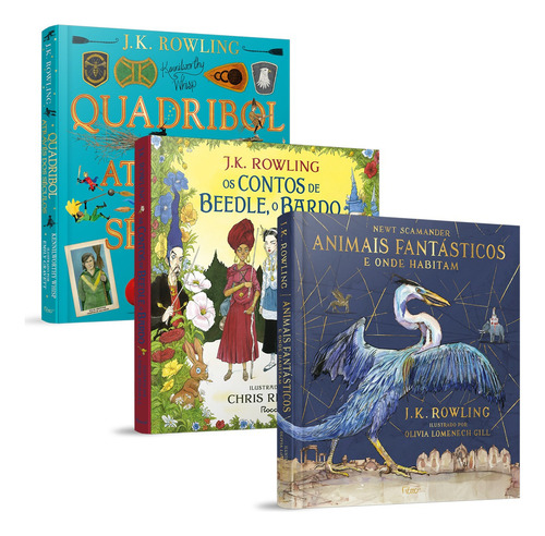 Combo Biblioteca Hogwarts Ilustrado