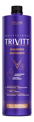 Shampoo Matizador 1l Profissional Trivitt Itallian Hairtech