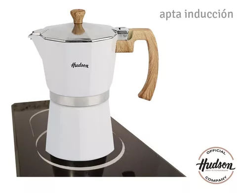 Cafetera Aluminio Blanca Tipo Italiana Induccion 9 Tazas - $ 45.889