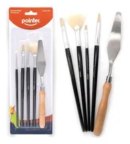 Comprar Set De 4 Pinceles+ Espátula Pointer Mayor Y Detal 