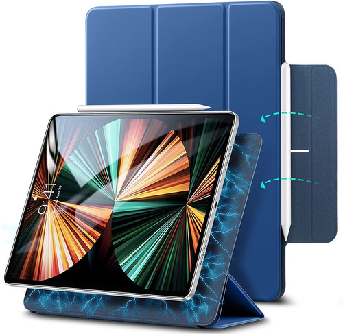 Funda Magnetica Para iPad Pro 12.9 2021 Esr Azul