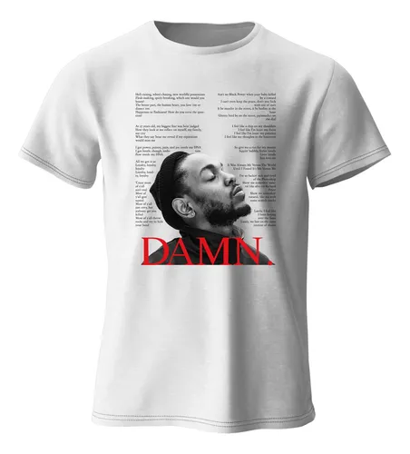 comprar Playera Kendrick Lamar Damn Lyrics Rap Music 