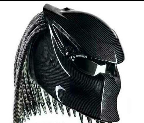 Casco Depredador De Fibra De Carbono (leer Descripción)