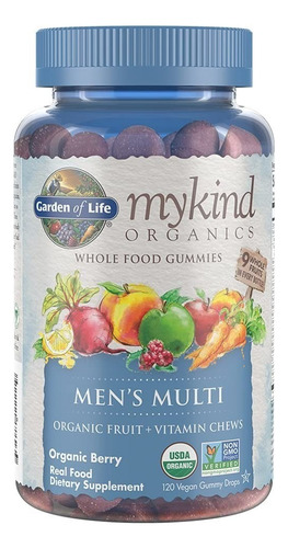 Garden Of Life Vitaminas Mykind Organics Hombre 120 Gomitas Sabor Berry