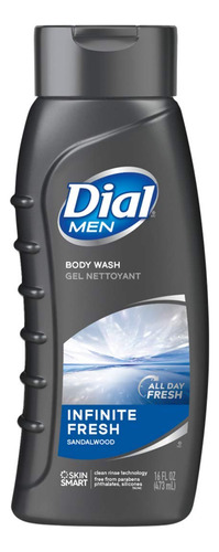 Dial Gel De Bano Infinite Para Hombre, Fresco, 16 Onzas