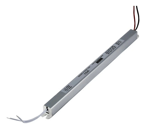 01 Fonte Driver Slim Perfil P/ Fita Led 12v 10a 120w