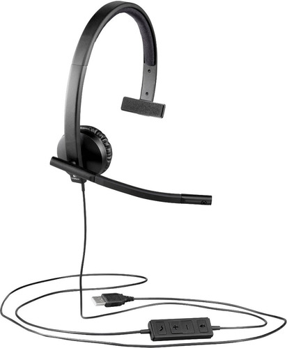 Imagen 7 de 8 de Auricular Logitech Mono + Mic H570e Skype Zoom H570e Pc Mac