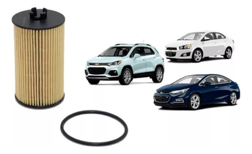 2pc Filtro De Aceite Sonic 1.6 Cruze 1.4 Y 1.18l Trax 1.8 L
