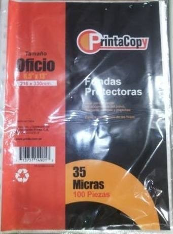 Imagen 4 de 7 de Fundas Protectoras Hojas Tamaño Oficio Paquete 300 Unidades