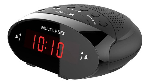 Rádio Relógio Digital Usb Com Função Timer Multilaser Sp399