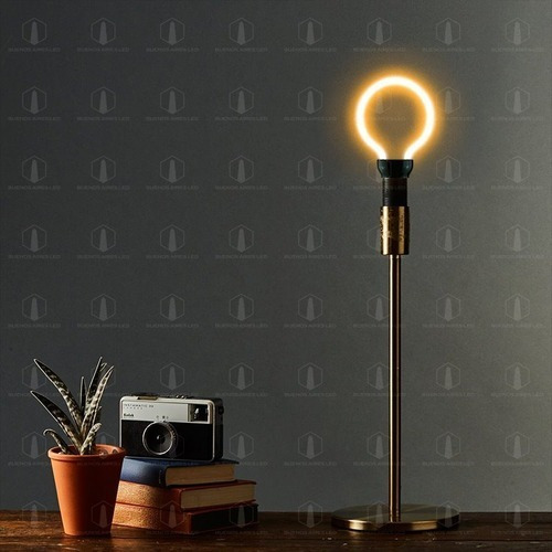 Imagen 3 de 3 de Lampara Led 8w Unifilamento Silueta Forma Pera T64 / Globo