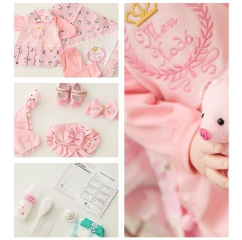 Bebe Reborn Implantado Mais Barato Do Mundo Princesa + Bolsa