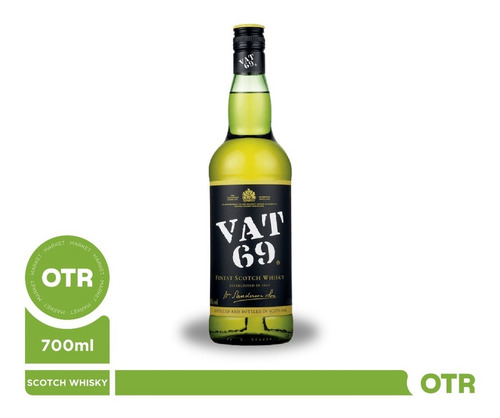 Imagen 1 de 5 de Whisky Vat 69 700ml. - On The Rocks