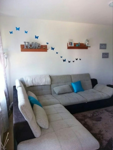 Pegatinas De Pared Mariposa Tipo Espejo Color Azul