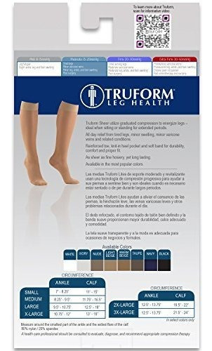 Imagen 6 de 9 de Báscula Corporal Medias De Compresión Transparentes Trufor