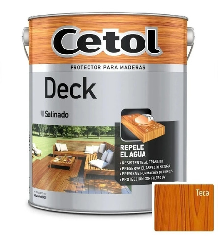 Cetol Protector Para Deck Exterior X4 Litros Color - Davinci