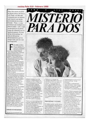 Vinilo Lp Fena & Lili Rossi -juego De Palabras Época Edfargz (Usado)