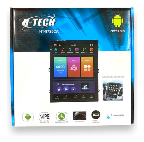 Kit Multimidia Gm Cruze 15 A 17 Tesla 9.7 Pol Android 2/32gb Cor Preto