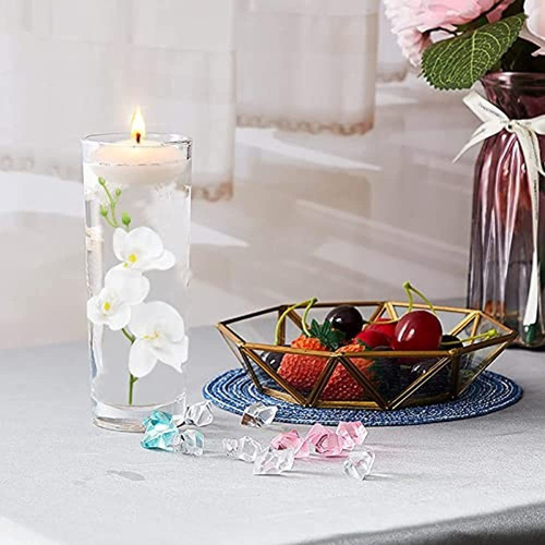 Ardux (12 Piezas) Flores Artificiales Para Velas Flotantes C