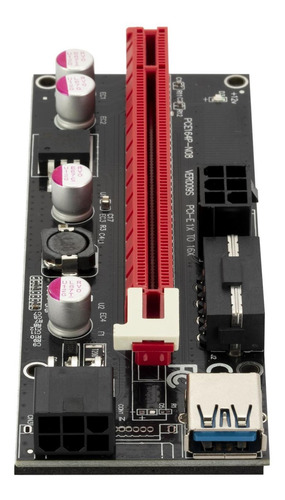 Imagem 4 de 5 de Adaptador De Riser Usb 3.0 Pci-e 15pin A 6 Pin Power 1x 4x