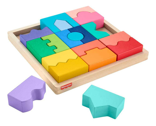 Fisher-price Rompecabezas Geométrico Didáctico Madera