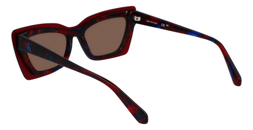 Lentes Sol Calvin Klein Jeans Mujer Ckj23656s-5217-602 Diseño Havana Red Blue