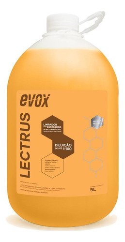 Limpador De Estofados Evox Lectrus Ultra Concentrado 5l