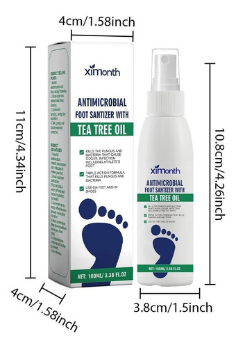 Ha Ximonth Foot Sanitiser Com Óleo De Melaleuca