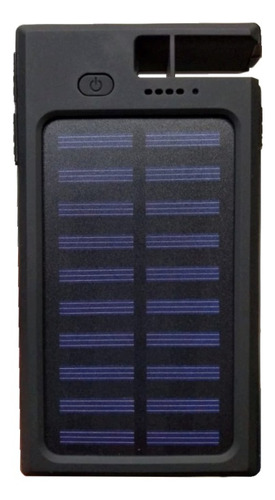 Power Bank Qi Solar Para Samsung, Mxqib-002, 10000ma, Negro