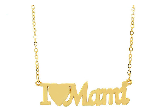 Collar I Love Mama Corazon Regalo Dia Madre Mamá Hija Mujer