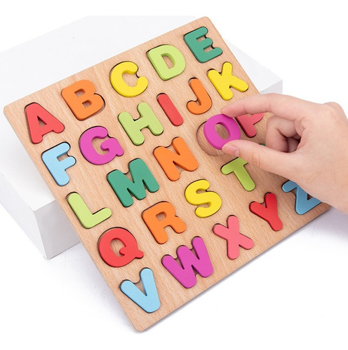 Juego Didactico De Madera Para Niños De Letras O Numeros