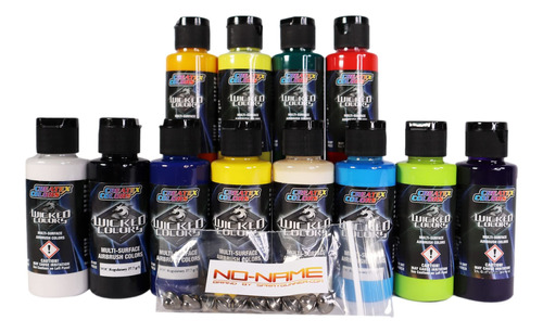 Createx 2oz Wicked 12 Pintura Opaca Set Umo Marca No-name