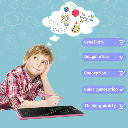 Lousa Digital Infantil Lcd Colorida 12 Polegadas