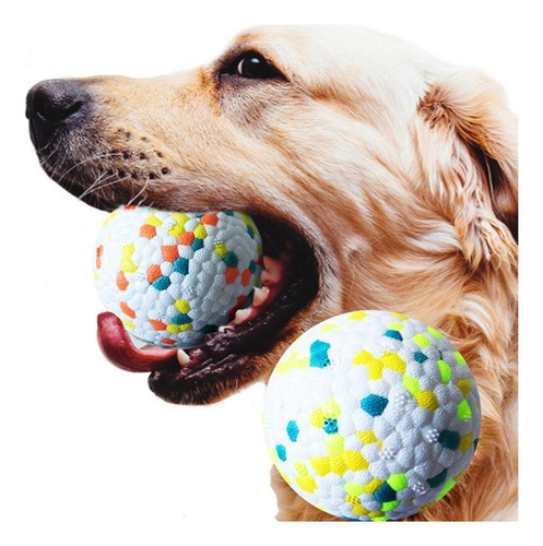 Juguete Pelota De Goma Para Perro 7.6 Cm Resistente