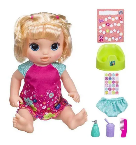 Bebote Baby Alive Bebe Va Al Hace Pis Con Pelela Hasbro