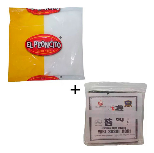 Combo Ajinomoto X 1 Kg + Algas X 100 Unidades Realza Sabores