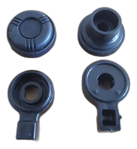 Knob Botão Radio Toca Fitas Roadstar Preto 4peças *** Tsm
