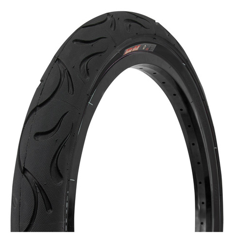 Llanta Bicicleta Flamas Vital Rodada 20 X 2.125 Color Negro