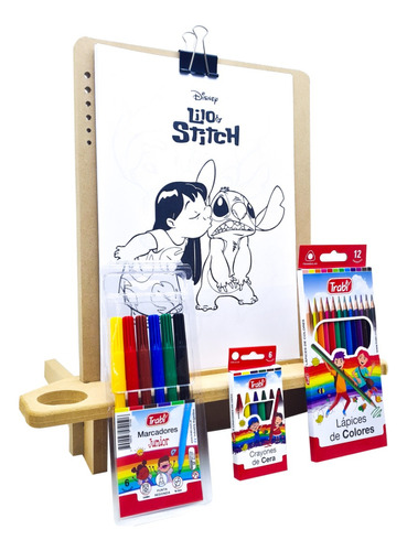 Simple Kit Arte Niños Set Infantil + H. Pintar Stich