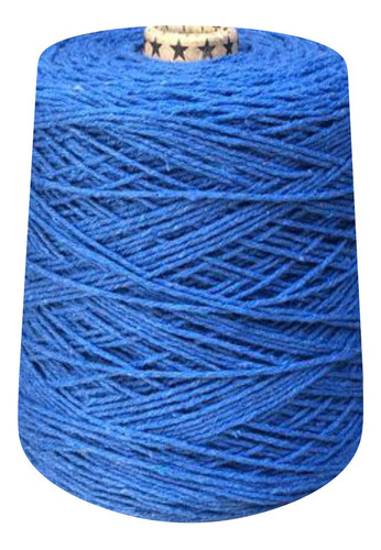 Barbante Colorido Número 4 Fios Crochê 600gr Prial Tricô Cor Azul Royal