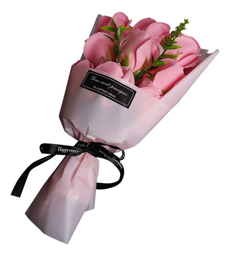 Regalo De Adorno De Jabón Ramo De Flores De Rosas Rosa