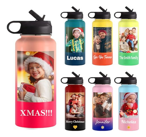 Botellas De Agua Personalizadas Para Niños, Mujeres Y Hombr