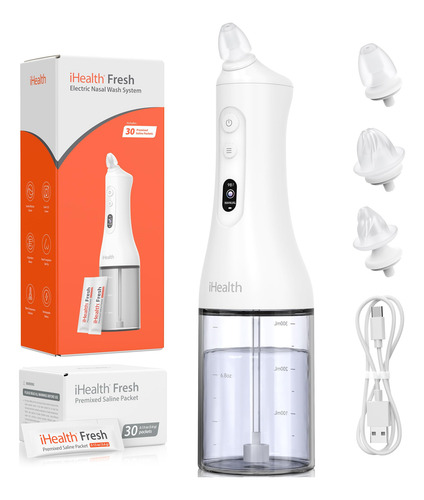 Sistema De Irrigación Nasal Ihealth Neti Pot Pro 400 Ml Con